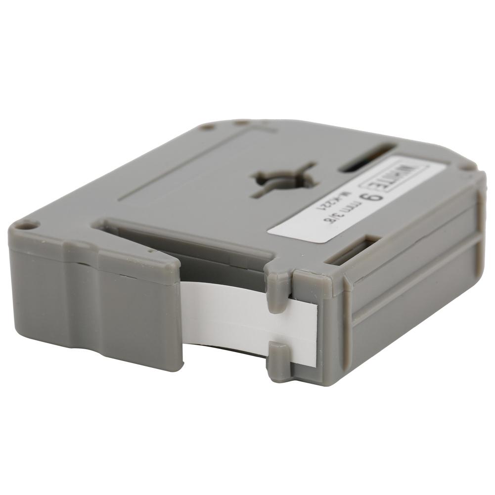 9mm Etikettenband PET Zubehör M K221 Passend für Etikettendrucker PT-65/70/80