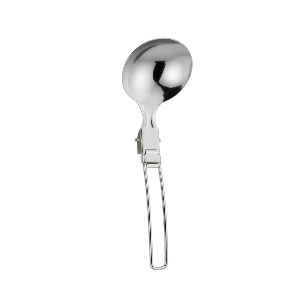Acciaio Inossidabile 304 Pieghevole da Campeggio all'Aperto Mestolo per Zuppa Portatile Leggero Utensile da Cucina per Escursionismo Zaino in Zaino Viaggio