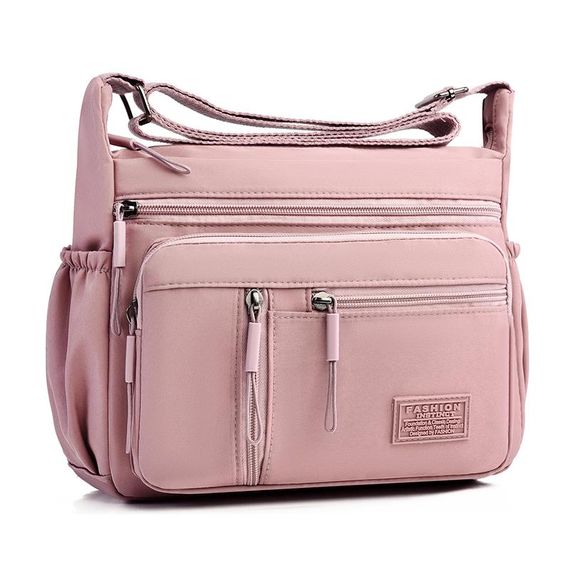 Fashion Multi Pockets Women Crossbody Bag High Quality Waterproof Nylon Shoulder Bag Large Capacity Female Messenger Bag Handbag