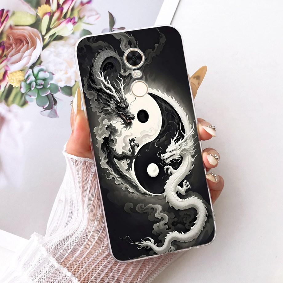 For Xiaomi Redmi 5 Plus Redmi5 Phone Case Luxury Flower Butterfly Cartoon Bow Pattern Back Cover Soft TPU Silicone Bumper