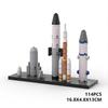 Compatible With Building Blocks MOC-83164 Mini Rocket Garden Building Blocks Space Novel Toy Set Ornaments