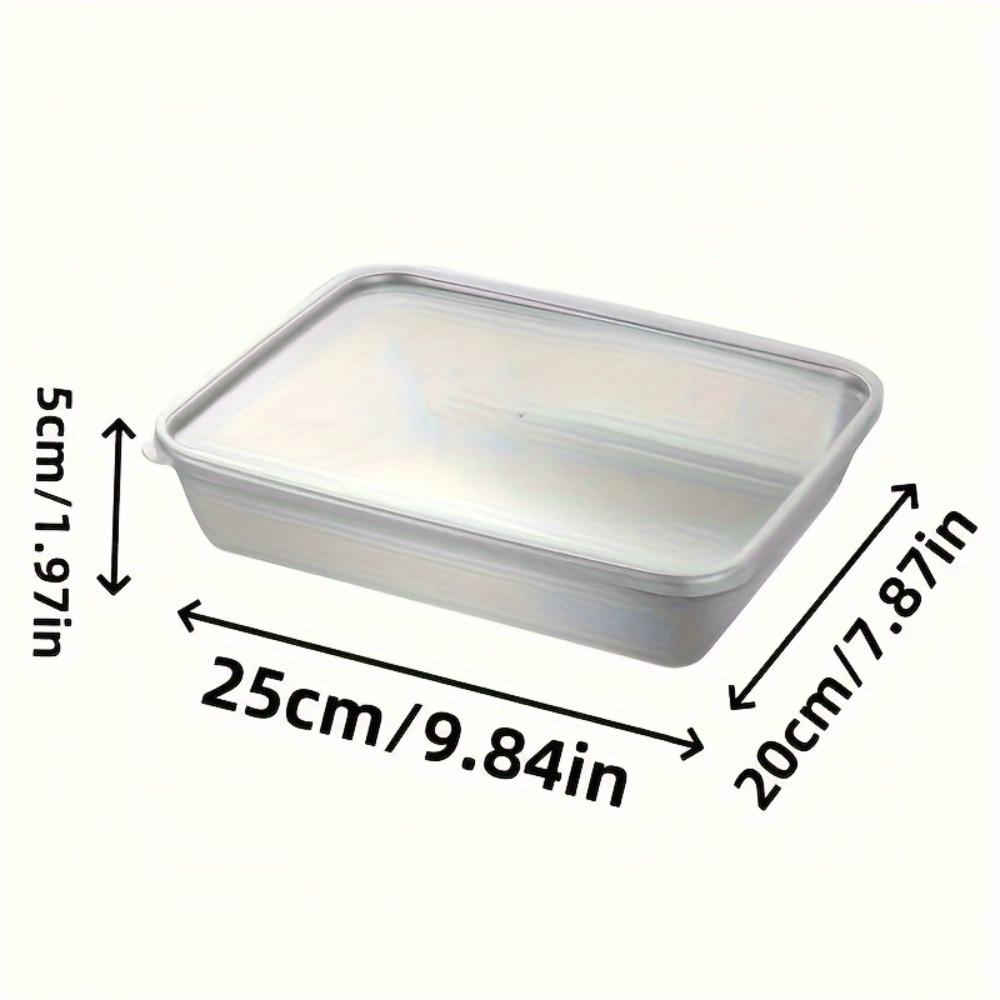 

4-Piece Stainless Steel Baking Pans with Lids, Non-Stick Rectangular Roasting Dish for Oven, Perfect for Vegetables Meat
