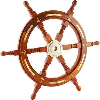 Das angegebene hölzerne Schiffsrad von Royal Handicraft kann nicht verwendet werden, da es im Widerspruch zum Wert „Piratenschiff“ steht ( 15 Zoll)