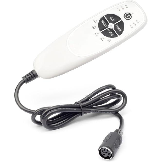 5 Pin Female Plug DN-34A 9 Button Recliner Remote Controller for Heat Vibration & Up/Down, 3 Vibration Mode & 3 Massage Time Option with 1 USB
