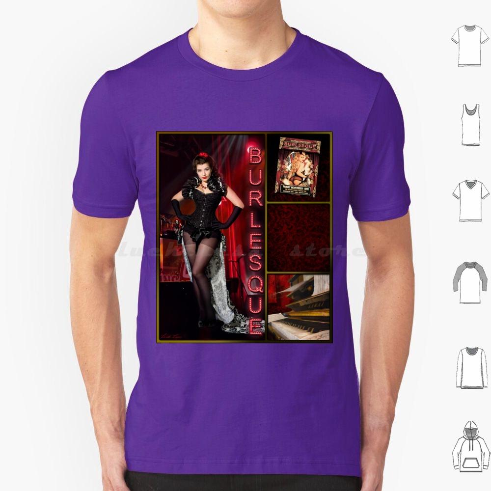 Dance SeriesBurlesque T Shirt Men Women Kids 6xl Dance Dancer Burlesque Music Triptych Red Woman Female Lindaleesart Linda