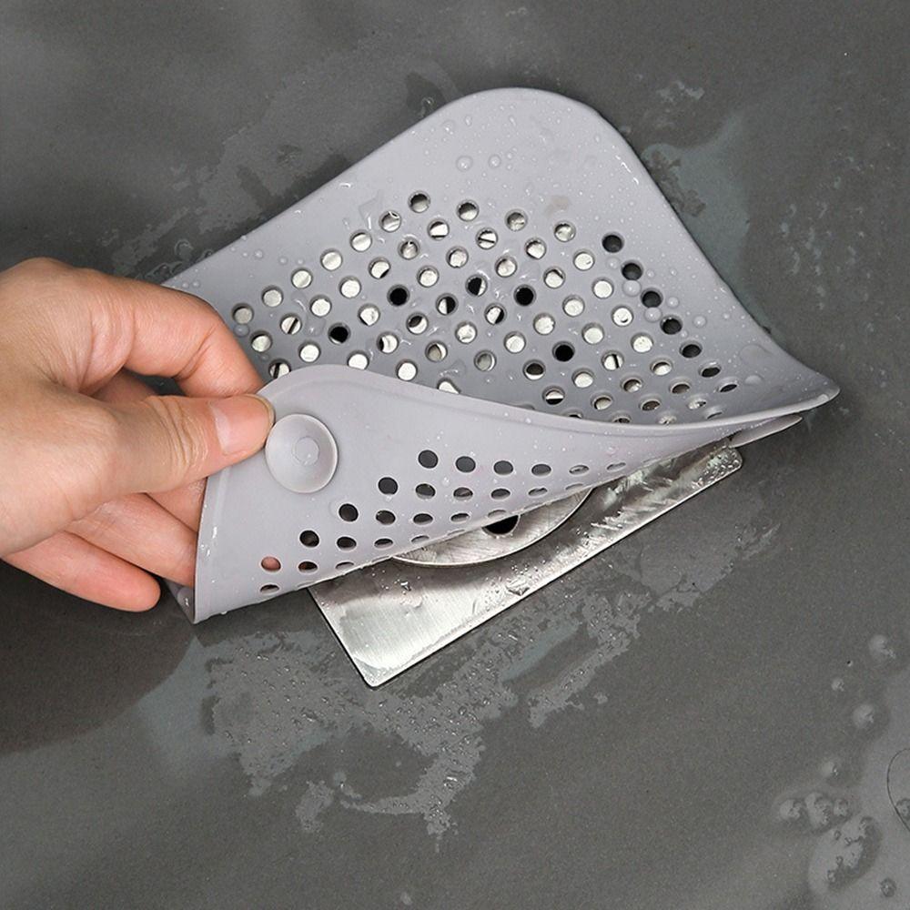 Tragbarer Abfluss Haarfänger Filter Spüle Verschleißfest Anti-Verstopfungsmatte Dusche