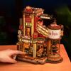 zmart Robotime Rokr Dream Gift Factory 3D Wooden Puzzle Wooden Music Box Christmas Wooden Model Three-Dimensional Puzzle ROKR Dream Gift Factory Wood