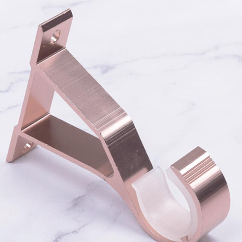 Aluminium Alloy Curtain Pole Bracket Metal Room Thickening Drapery Bracket for Home Office Dormitory Curtains