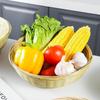 Bamboo Woven Basket: Multi-Use Storage, Fruit Plate, Steamed Bun, Winnowing, Dried Fruit, Candy, Kitchen Drainer, Vegetable Wash Basket