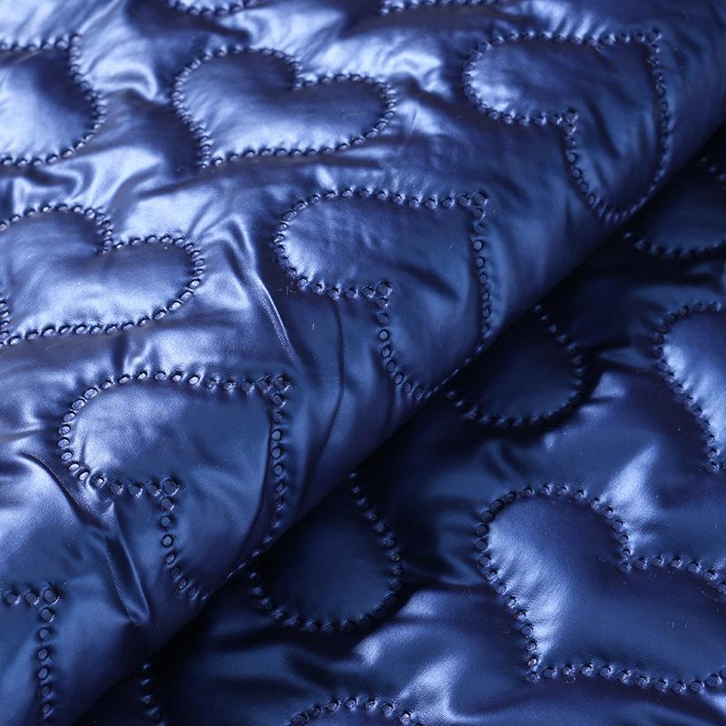 100cm*138cm Muti Colors Heart Printed PU Leather Quilting Fabric Embossing Cotton Lining Fabric for DIY Sewing Clothing