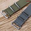 Premium Ribbed Nylon Watch Band 18mm 20mm 22mm for Omega Comfortable Watch Straps Loop Military Washable Blet for Men Watchbands