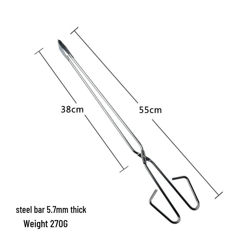 

Удлиненные щипцы для угля для уличного барбекю и бытовой плиты
