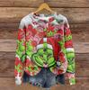 Women's Vintage Knit Button Print Cardigan Jacket