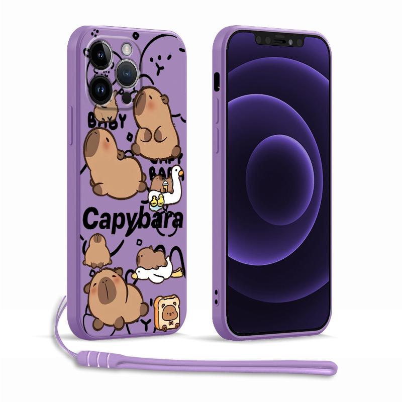 

Phone Cover Case for Apple iPhone 17 Pro Max 15 12 Plus 13 Mini XS XR Air 11 16 7 8 Capybara Cute iPhone 13