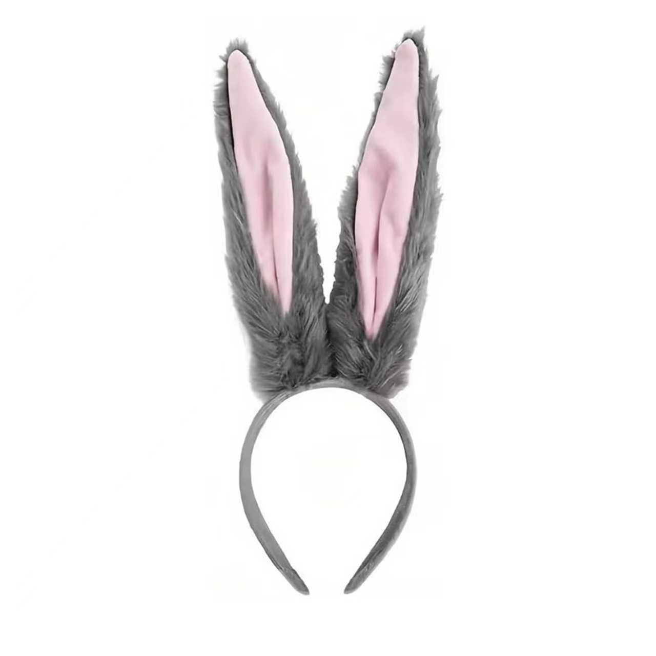 [AiYa] Rabbit Ear Headband, Cosplay Bunny Halloween Headwear, Fluffy and Cute Bunny Animal Hat for Men and Women, Bunny Tiara, Halloween Cosplay,