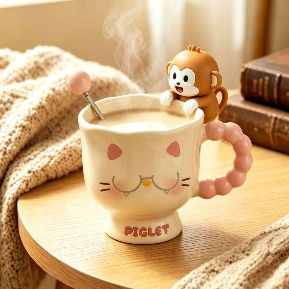 USB Rechargeable Food Cooling Fan Cute Cartoon Design Hanging Cooling Tool Travel Use