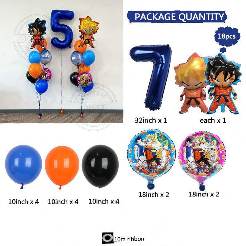 Animation Theme Character Aluminum Film Latex Lift-Off Balloon Set Boy Birthday Arrangement