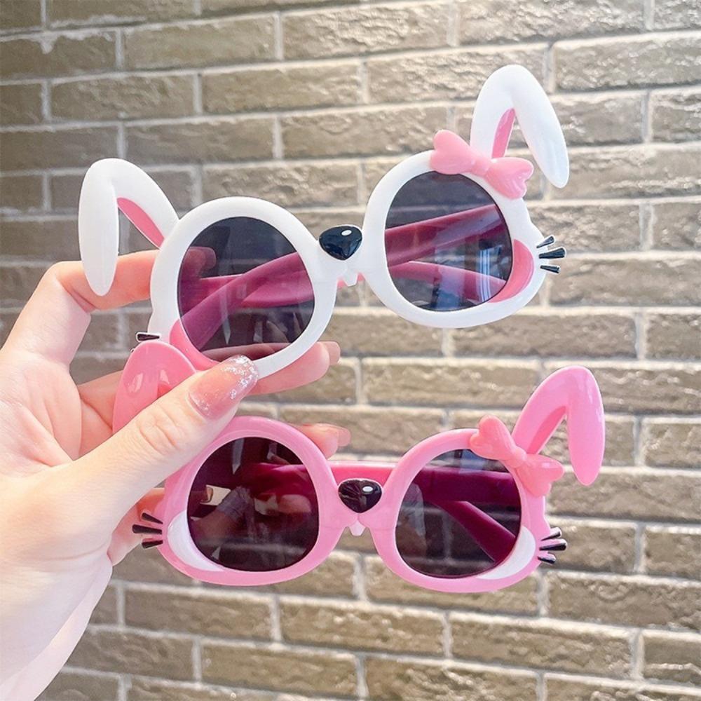 Small Rabbit Sunglasses for Girls Cartoon Children's Fashion Sunglasses Baby Po Cute Super Cute Sunglasses