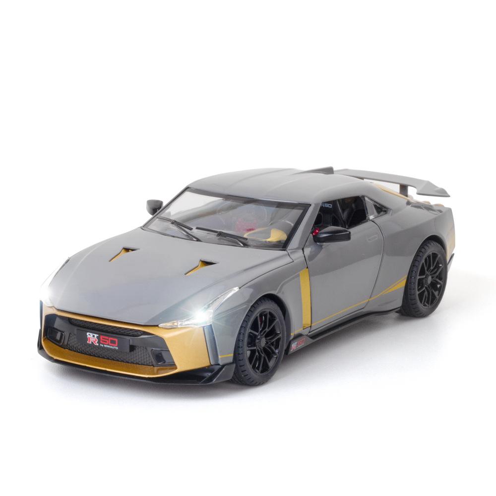 1:24 Schaal Nissan Skyline Ares GTR50 GT-R50 Legering Modelauto, Voertuig Diecasts Metaal Casting Geluid Licht Auto Speelgoed Voor Kinderen Geschenken