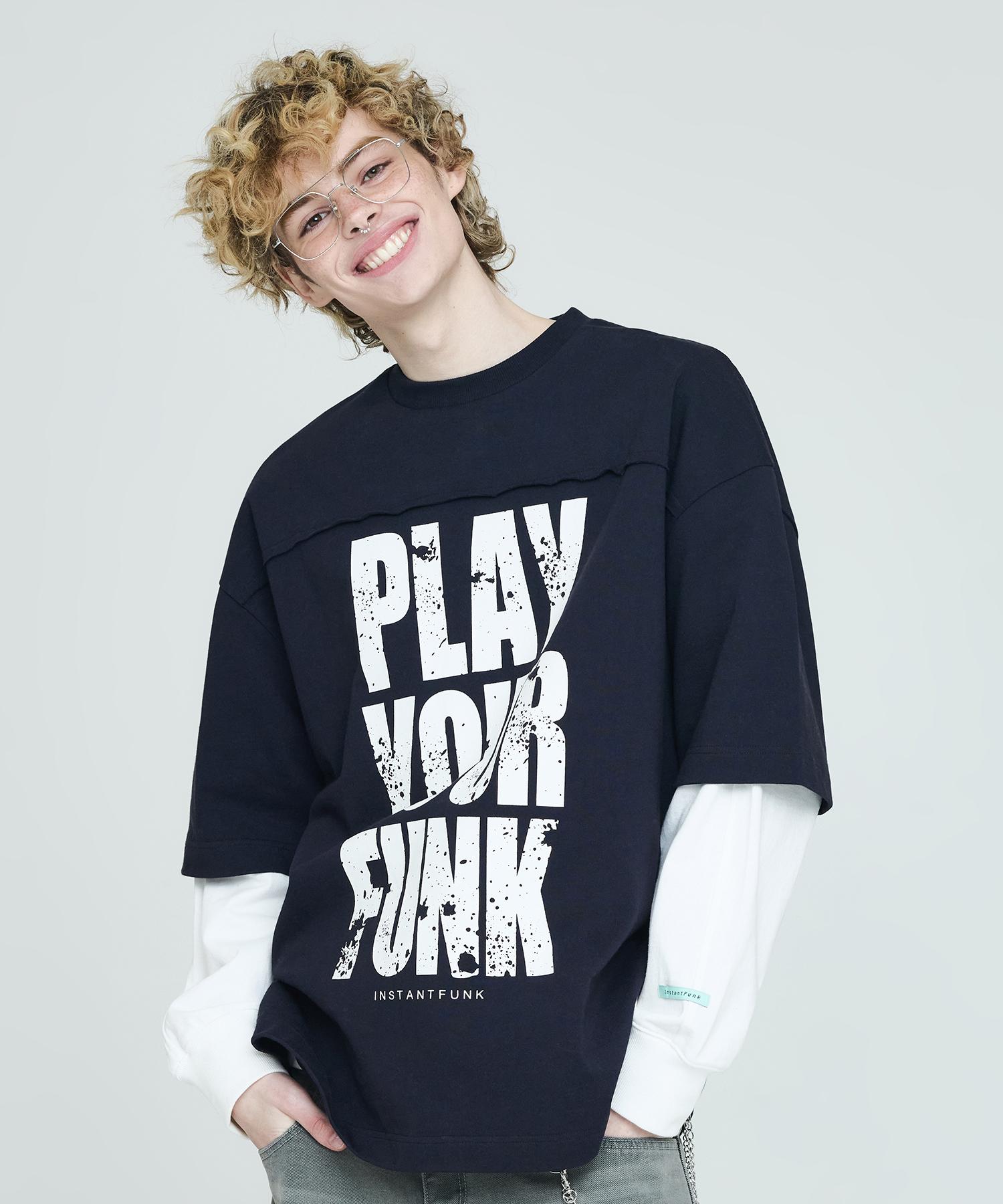 Instant Punk Men S Play Graphic T-Shirt - Navy Navy/M