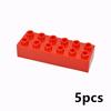 MOC Big Size Bulk Bricks Thick Building Blocks Educational Kid Creative Toys Slope Thin Large Particles Compatible With Duploes