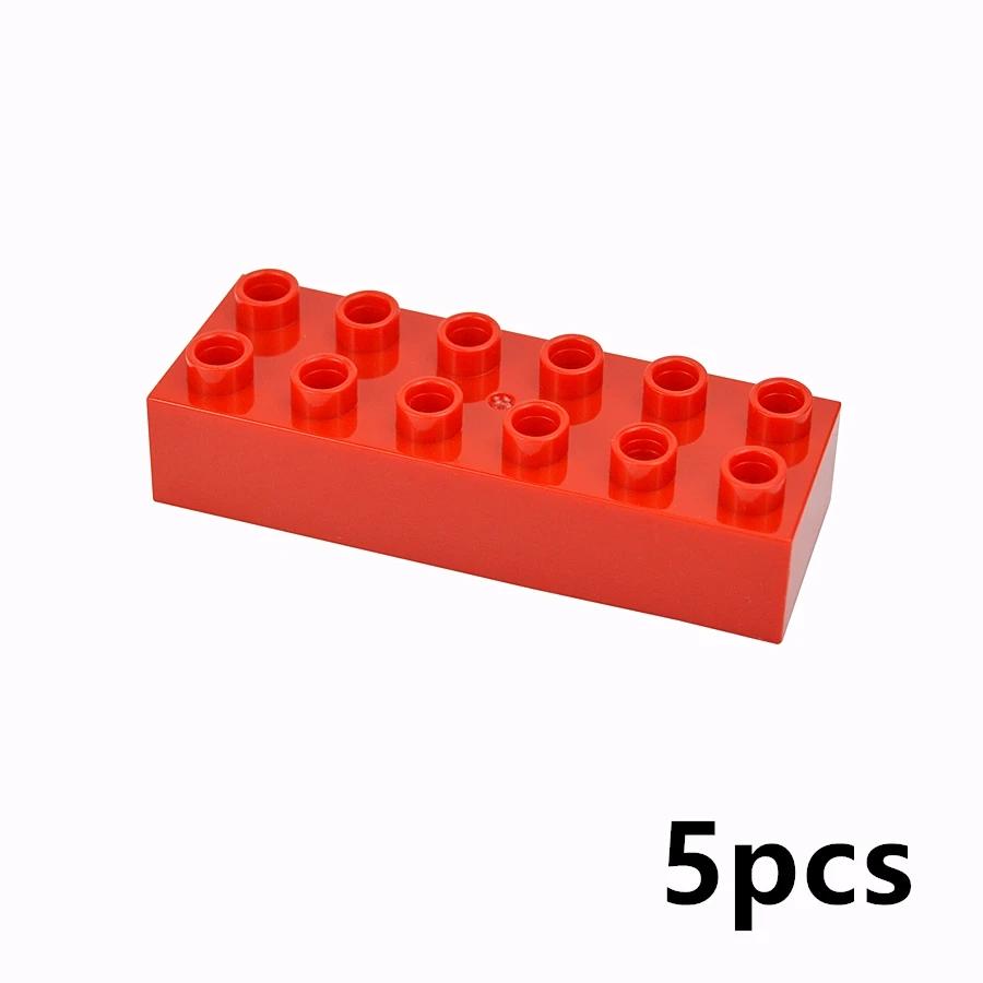 MOC Big Size Bulk Bricks Thick Building Blocks Educational Kid Creative Toys Slope Thin Large Particles Compatible With Duploes