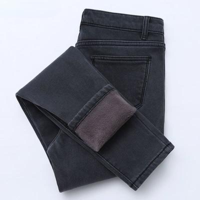 Winter Jeans For Women High Waist Jeans Female Trousers Thickened Jeans Clothe Velvet Thick Warm Push Up Mom Jeans Woman