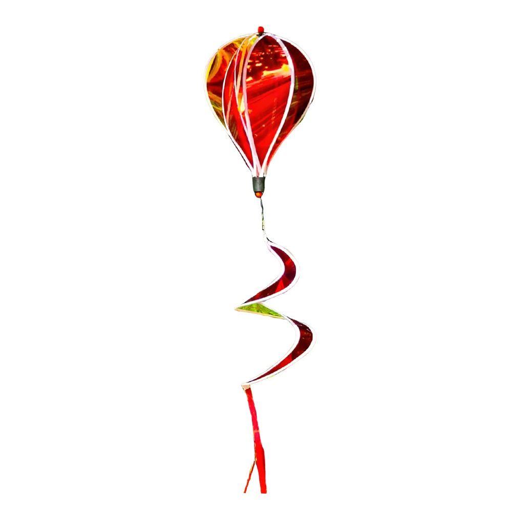 Giant Size Hot Air Balloon Spinners Rainbow Colors Color-changing Film Wind Spinners Striped Tie Dye Plastic Material