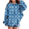 Genç Kızlar İçin Sweatshirtler Kapüşonlu Uzun Kollu İpli Kazak Sevimli Oversize Kapüşonlu Noel Günü