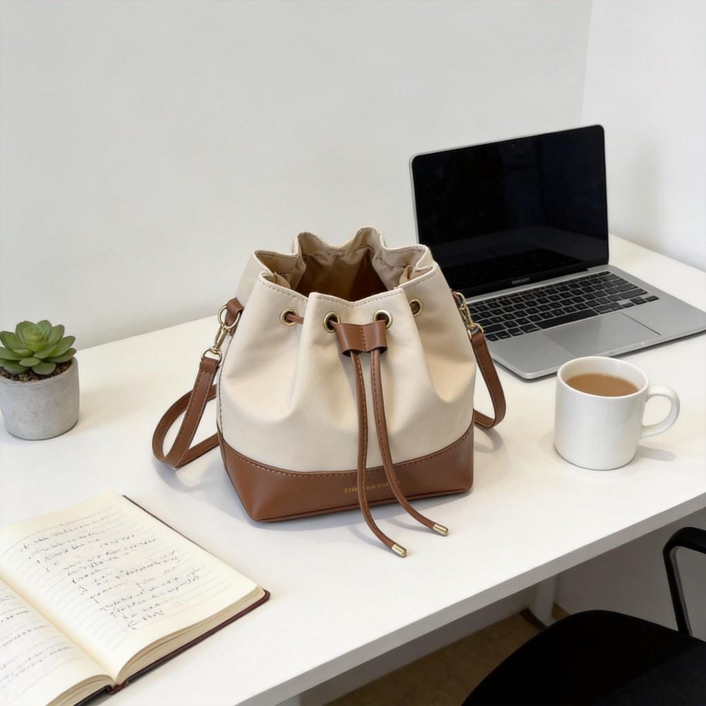 Crossbody Bag For Women With Pu Material And Drawstring Closure For Daily Use