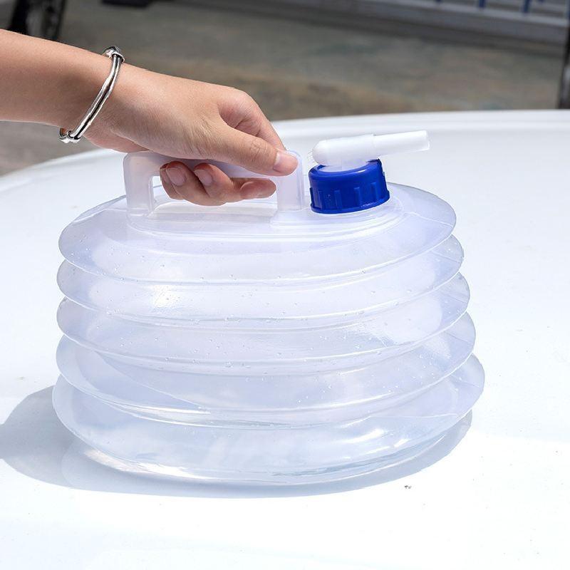 Modern Minimalist Portable Folding Water Bag For Car Use Acrylic Pe 5l 10l 15l