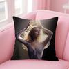 AAriana GrandeE Singer Cushion Cover Natural Linen Pillow Case DoubleSided Print Decorative Sofa Pillowcase Home Decor Gift