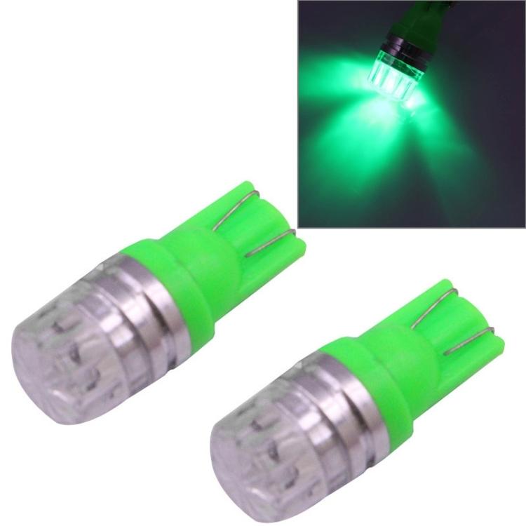 2 PCS T10 1.5W 60LM 1 LED Blue COB LED Brake Light for Vehicles, DC12V
