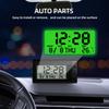 2 In 1 Car Electronic Intelligent Watch Auto Temperature Gauge LCD Display Digital Calendar Clock Thermometer for Vehicle Parts