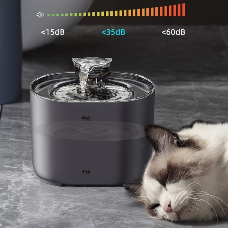 Katzen Trinkbrunnen Hunde Wasserspender Großes Fassungsvermögen Super Leise Automatische Stille Tränke Geschenk für Katzen