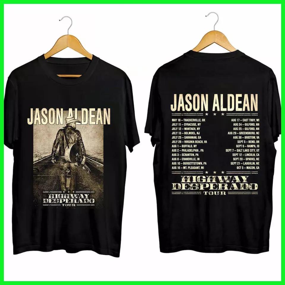 Jason Aldean Highway Desperado Tour 2024 T-Shirt
