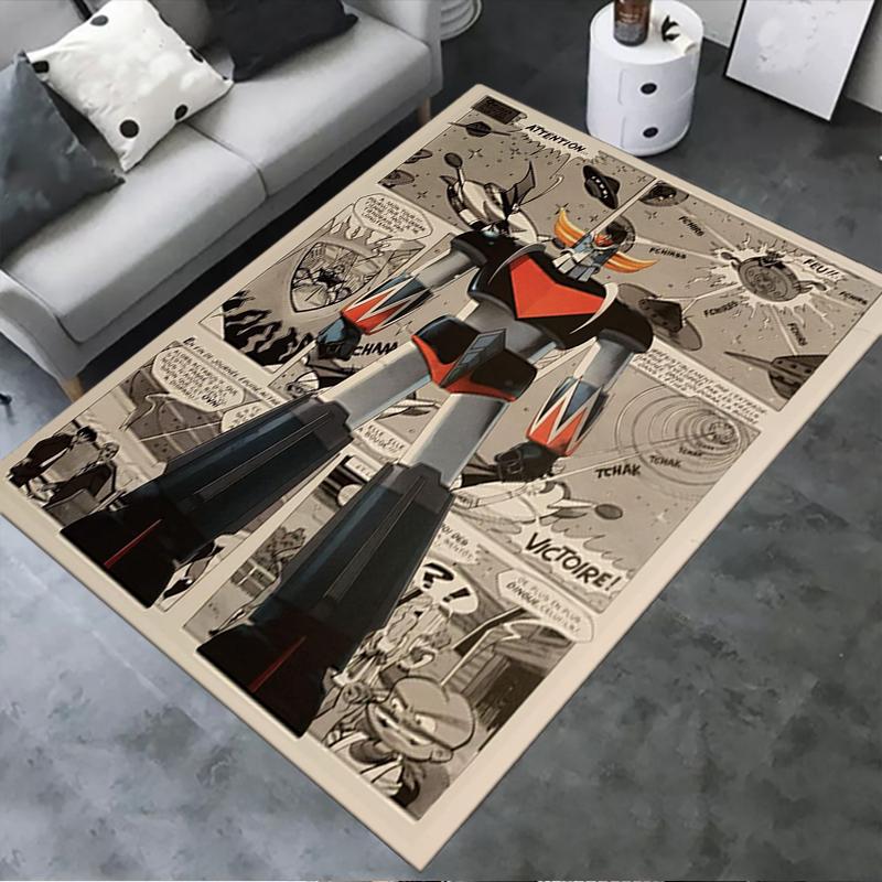 2025 New Grendizer Goldorak Anime Carpet Rug for Living Room Bedroom Home Sofa Decoration,Kids Play Non-slip Floor Mat 30