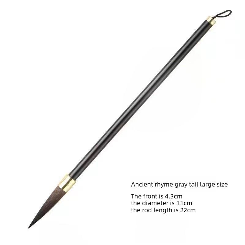 Ancient Oil Watercolor Chinese Calligraphy Brush Wolf Hair Wood Scriptures Writing Brush Oil Painting Art Paint Brush Student