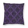 Federa Cuscino Quadrata Viola Scuro Gotica Poliestere Lino Velluto Fantasia Decorazione Copricuscino da Divano Copricuscino per Casa Ingrosso x