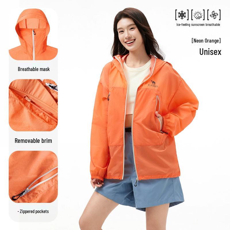 Camel Muguang UPF50+ Unisex Outdoor Sun Protection Jacket