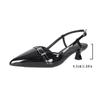 Chic Women's Pointed Toe High Heel Sandals - Buckle Strap, Solid Color, Spring/Summer Party Collection