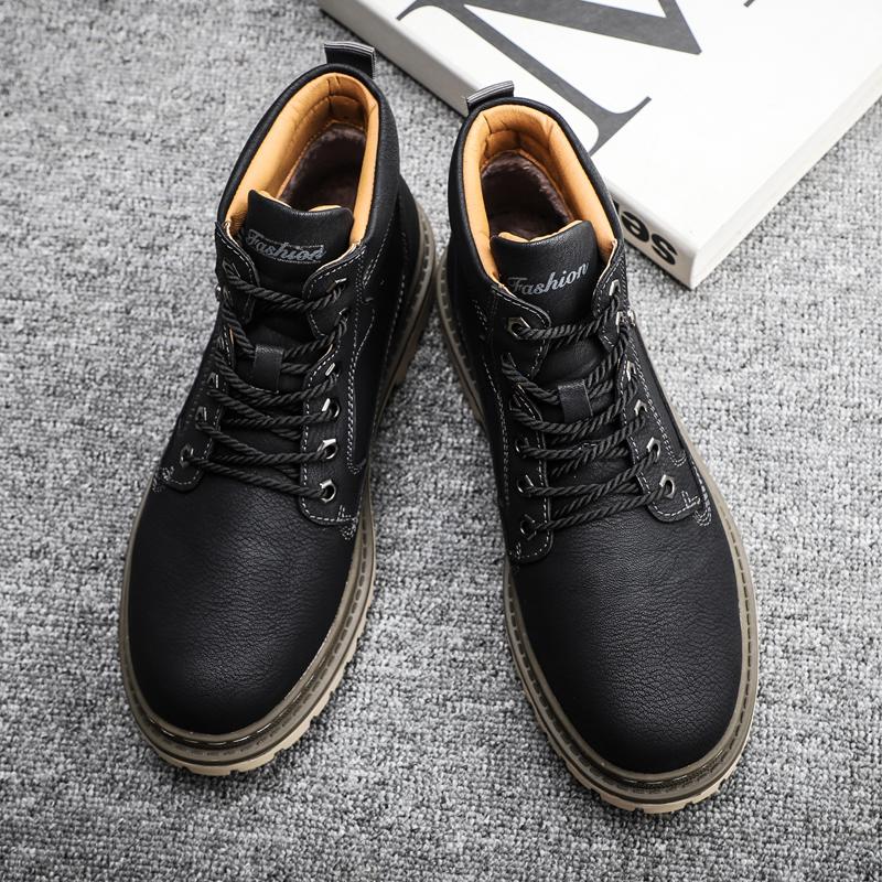 Fashion Brand Men Super Warm Snow Boots Winter Men's Ankle Boots Waterproof Short Outdoor Sneakers Autumn Men's Motorcycle