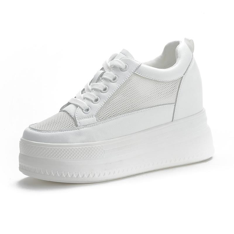 

Осенняя женская обувь новая модная на толстой подошве-маффин на шнуровке бархатная с внутренней танкеткой повседневная спортивная женская обувь одинарная обувь 39