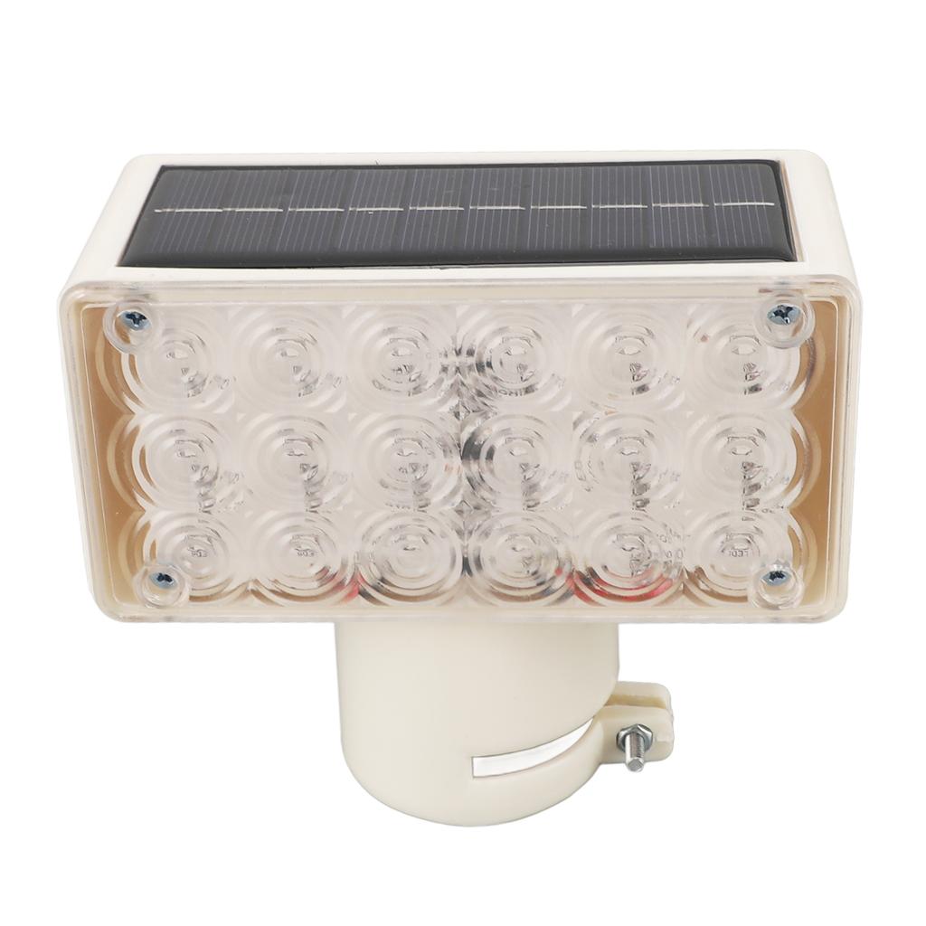 Solar Road Warning Light Red Blue Alternating 18LEDs Single Sided Waterproof Solar Traffic Safety