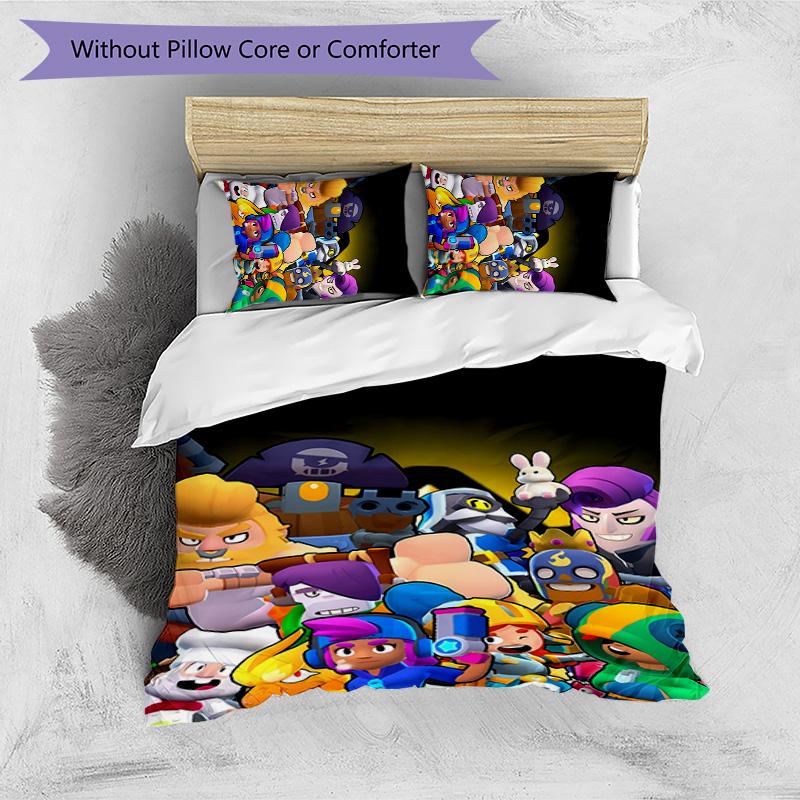 roblox game Printed 3PCS Bedding Set Soft Breathable Duvet Cover Pillowcases Set Washable Bedroom Decor Home Gift
