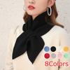 1PC Women's Knitted Cross Scarf for Warmth Softness Lightness and Fashion