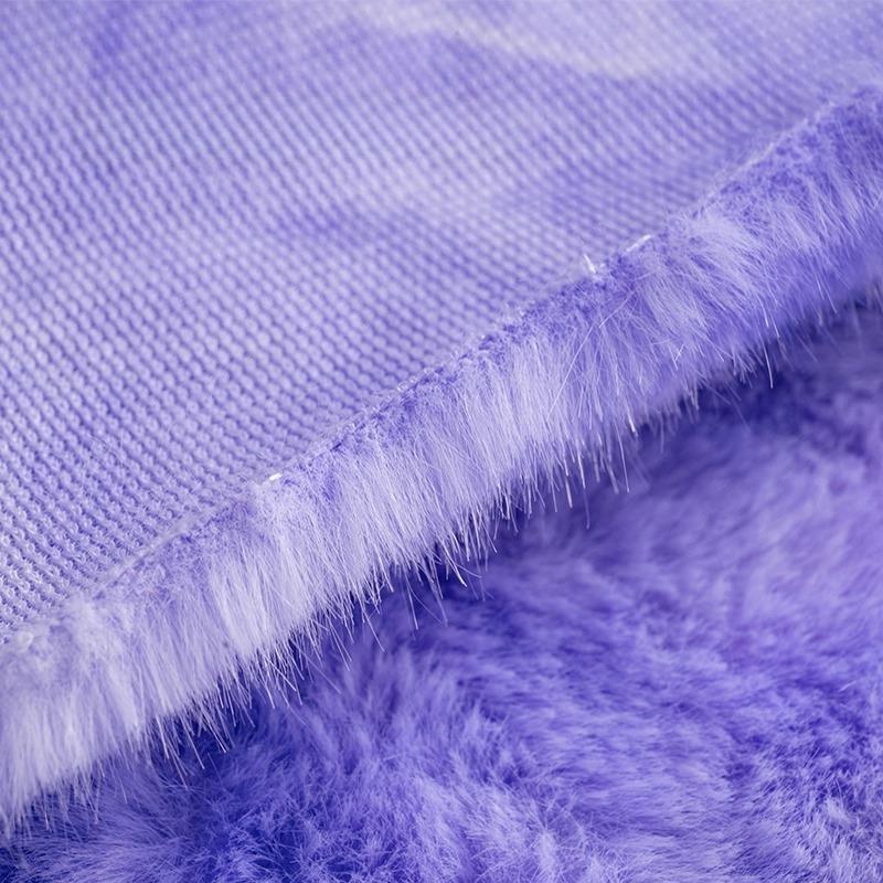 50x160cm Tie Dye Faux Rabbit Plush Fur Fabric for Toys Clothes Hats Scarf Dolls Diy Sewing Gradient Smooth Soft Rainbow Cloth