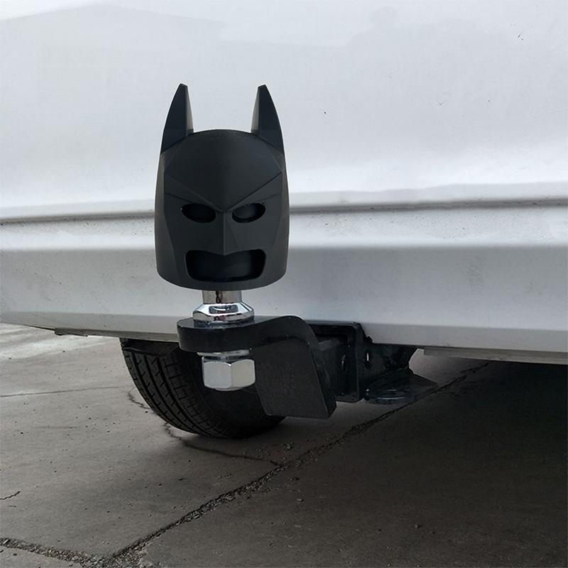 Bat Shaped Car Tail Trailer Coupling Cover Decoration Car Accessories Home Office Desktop Ornament