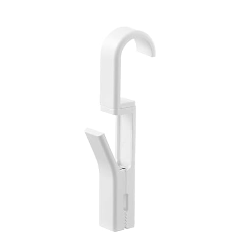 Yamazaki Rotating Hanging Clips, Set of 4, White, Approx. 1.7 x 3.1 x 12.2 cm (Each), Tower Shape, Easy to Grip, 360-Degree Rotation, Dishcloth Holder