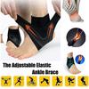 Breathable Anti Sprain Elastic Ankle Brace Adjustable Anke Support Brace Compression Ankle Wrap
